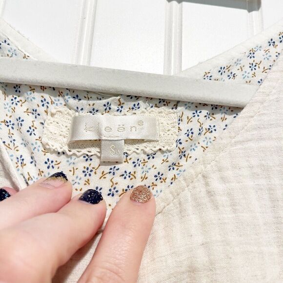 Kleen Cream Slub Cotton Tank Size Small - Picture 3 of 5